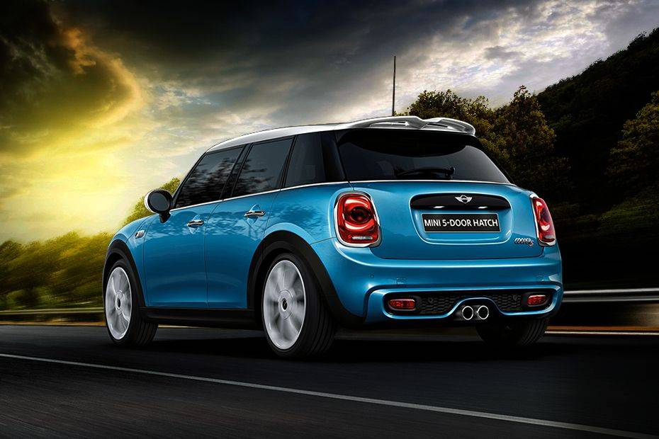 Rear Cross Side View of Mini 5 Door