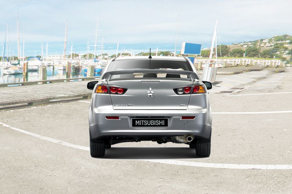 Full Rear View of Mitsubishi Lancer EX Full Rear View of Mitsubishi Lancer EX