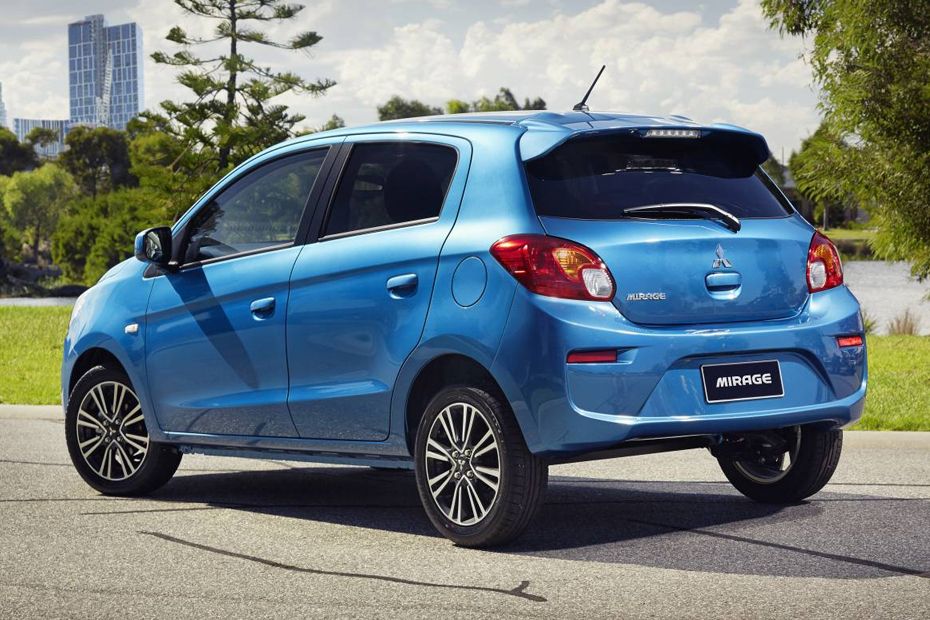 Rear Cross View of Mitsubishi Mirage Rear Cross View of Mitsubishi Mirage