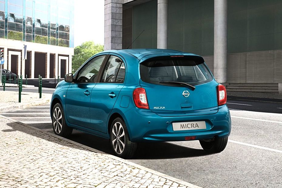 Rear Cross Side View of Nissan Micra Rear Cross Side View of Nissan Micra