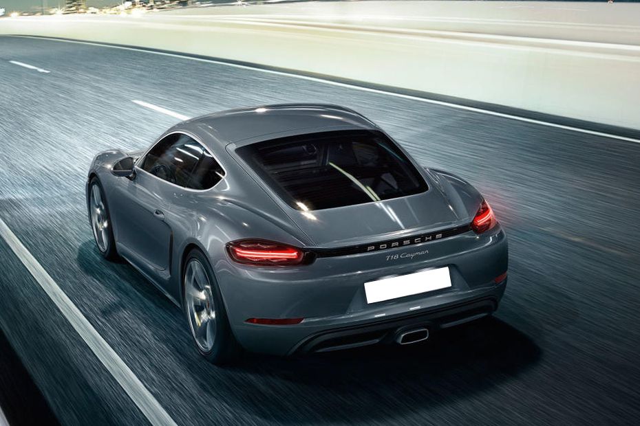 Rear Cross Side View of Porsche 718 Rear Cross Side View of Porsche 718
