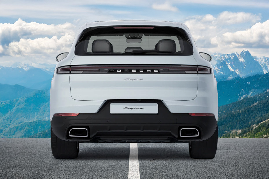 Full Rear View of Porsche Cayenne Full Rear View of Porsche Cayenne