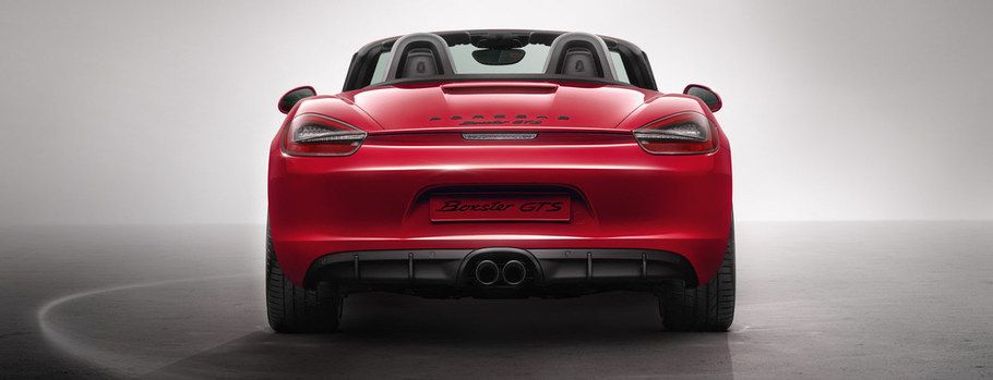 Full Rear View of Porsche Boxster GTS
