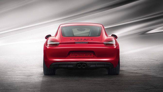 Full Rear View of بورش Cayman GTS Full Rear View of بورش Cayman GTS
