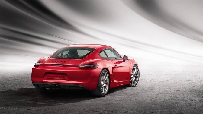 Cayman GTS Rear angle view Cayman GTS Rear angle view