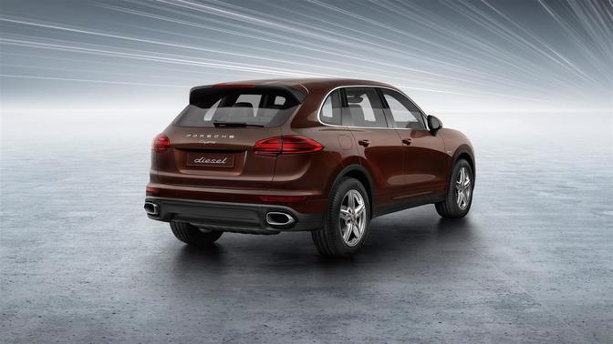 Cayenne Diesel Rear angle view