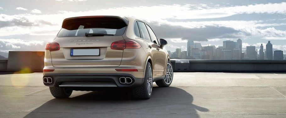 Cayenne Turbo Rear angle view Cayenne Turbo Rear angle view