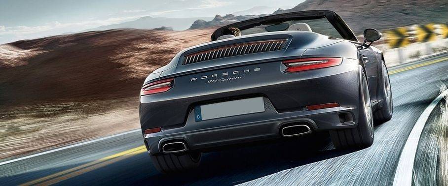 911 Carrera Cabriolet Front deep low Angle View 911 Carrera Cabriolet Front deep low Angle View