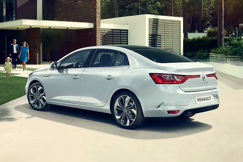 Rear Cross Side View of Renault Megane (2022-2024) Rear Cross Side View of Renault Megane (2022-2024)