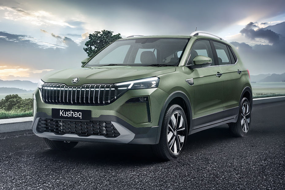 Skoda  Kushaq Front angle low view