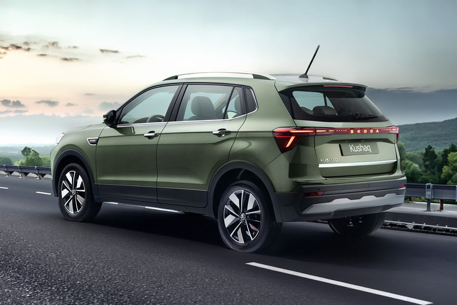 Rear Cross Side View of Skoda Kushaq
