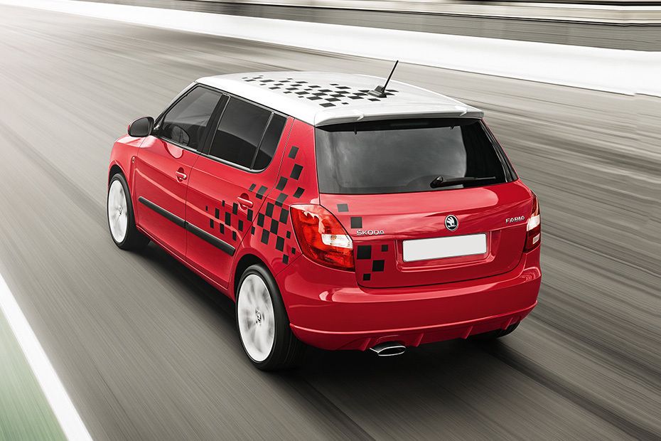 Rear Medium View of Skoda Fabia Rear Medium View of Skoda Fabia