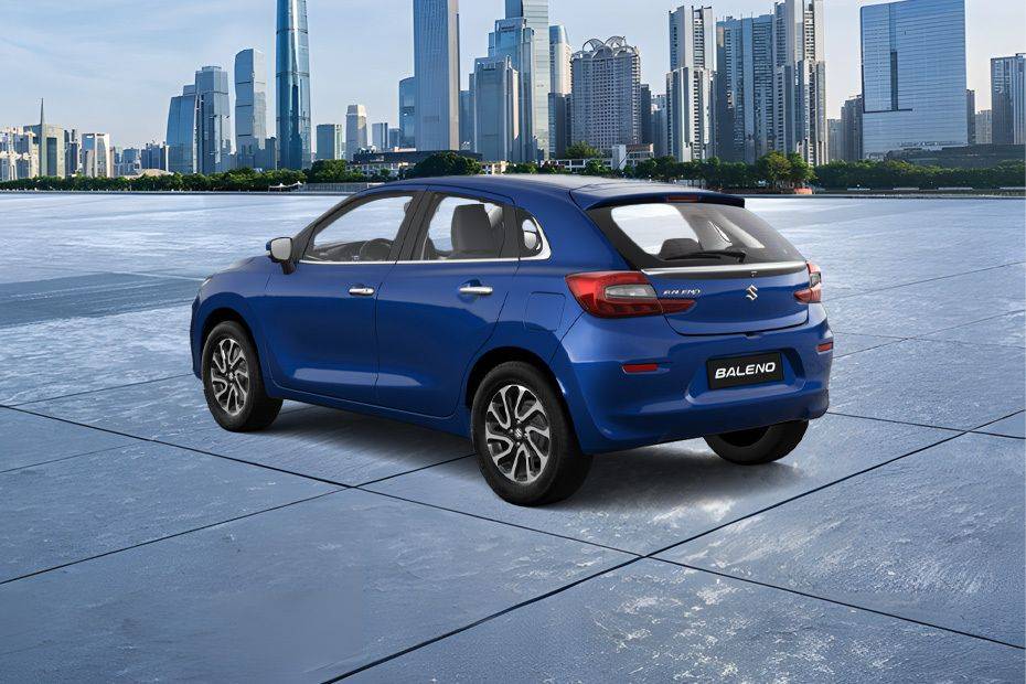 Rear Cross Side View of Suzuki Baleno Rear Cross Side View of Suzuki Baleno