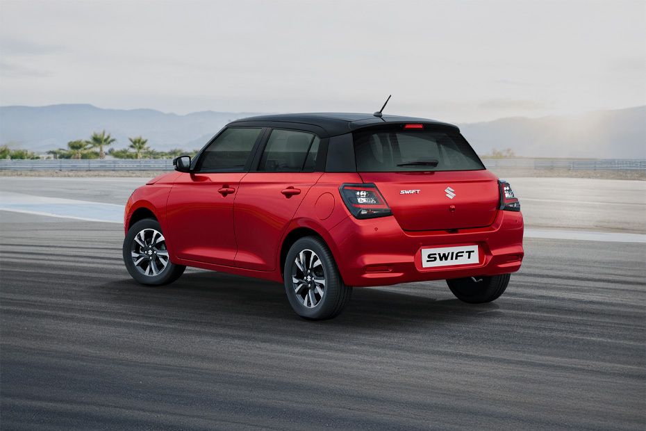 Rear Cross Side View of Suzuki Swift Rear Cross Side View of Suzuki Swift