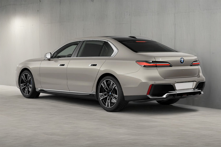 Rear Cross Side View of BMW 7 Series Rear Cross Side View of BMW 7 Series