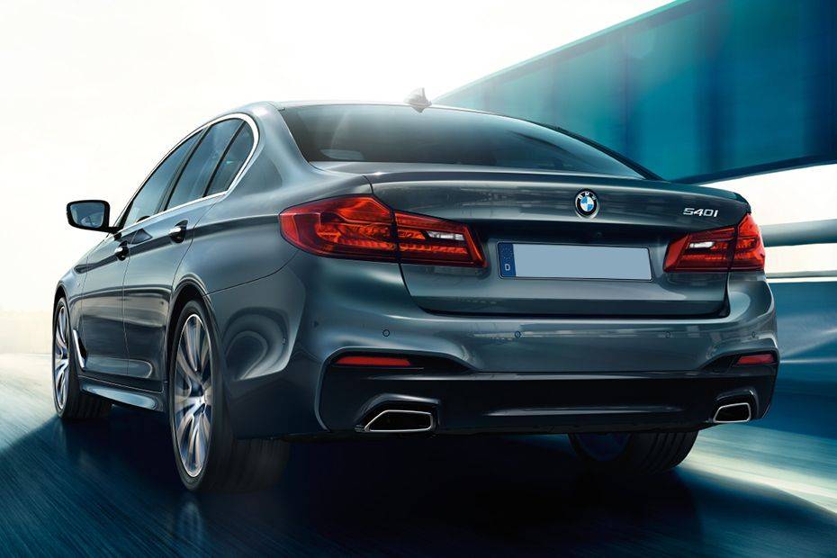 Rear Medium View of BMW 5 Series Sedan Rear Medium View of BMW 5 Series Sedan