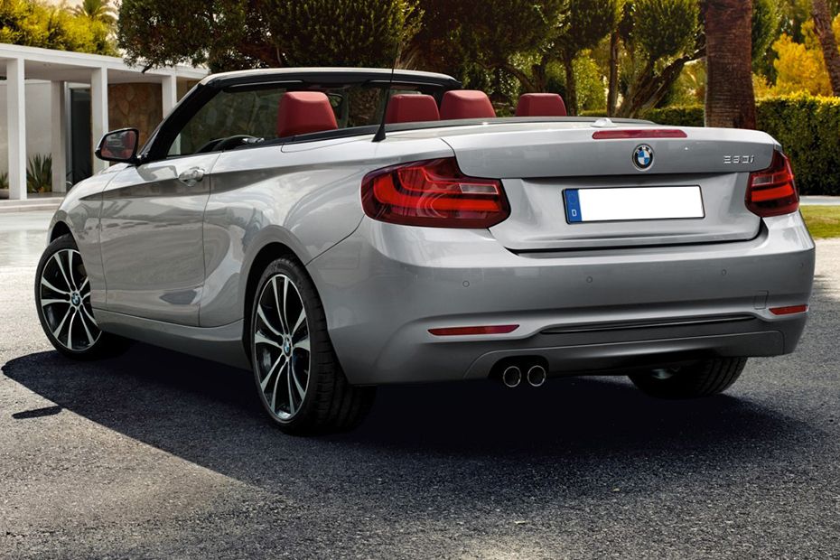 Rear Cross Side View of BMW 2 Series Convertible Rear Cross Side View of BMW 2 Series Convertible