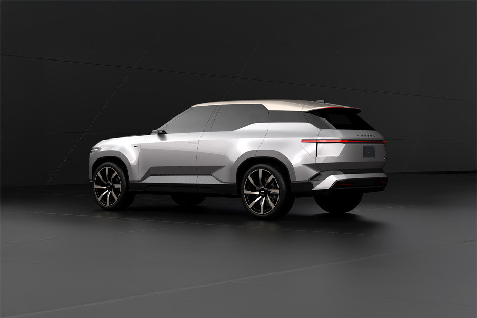 Rear Cross Side View of تويوتا لاند كروزر إس إي Rear Cross Side View of تويوتا لاند كروزر إس إي