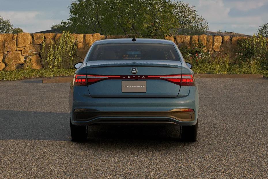 Full Rear View of Volkswagen Jetta Full Rear View of Volkswagen Jetta