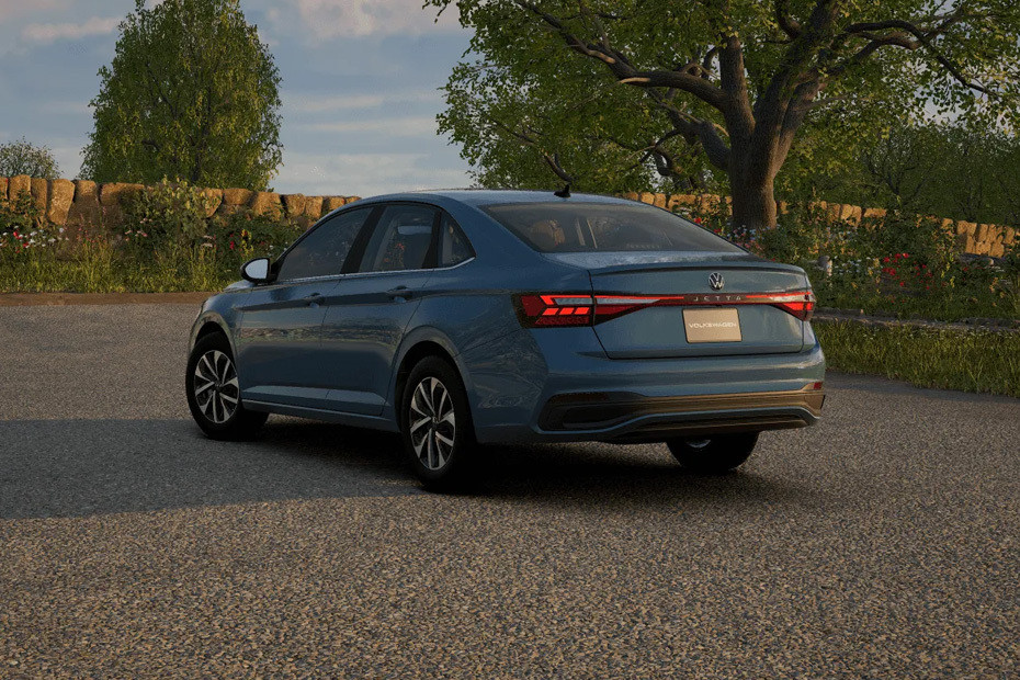 Rear Cross Side View of Volkswagen Jetta Rear Cross Side View of Volkswagen Jetta