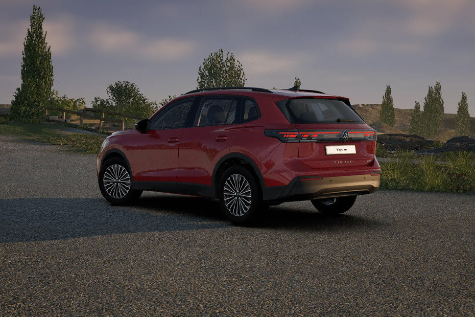 Rear Cross Side View of Volkswagen Tiguan Rear Cross Side View of Volkswagen Tiguan