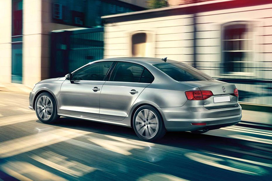 Rear Cross Side View of Volkswagen Jetta (2019-2023) Rear Cross Side View of Volkswagen Jetta (2019-2023)