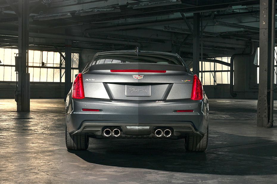 Full Rear View of Cadillac ATS-V Full Rear View of Cadillac ATS-V