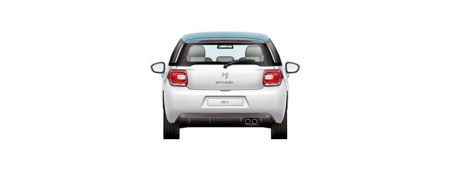 Full Rear View of Citroen DS 3 Full Rear View of Citroen DS 3