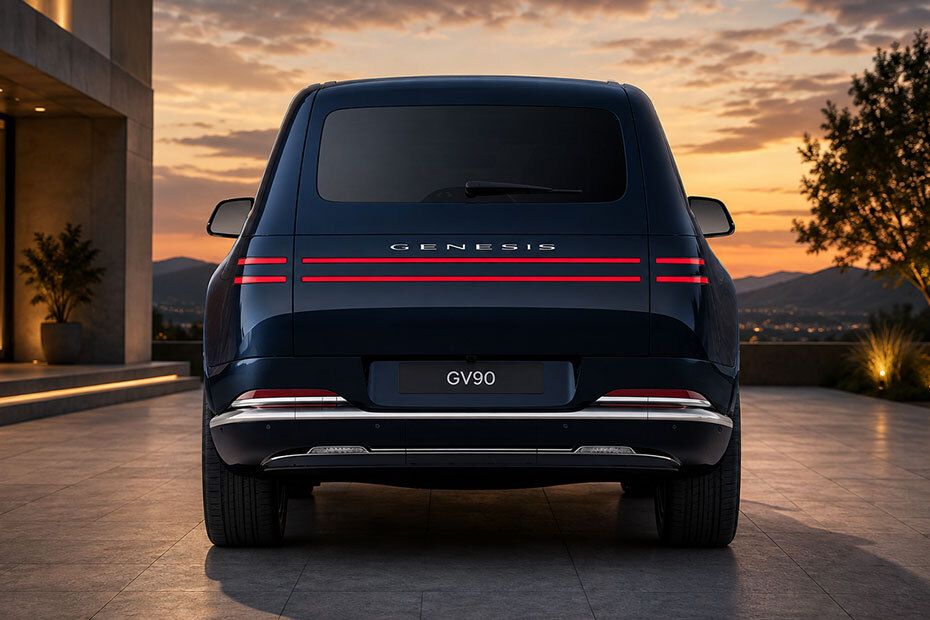 Full Rear View of Genesis GV90