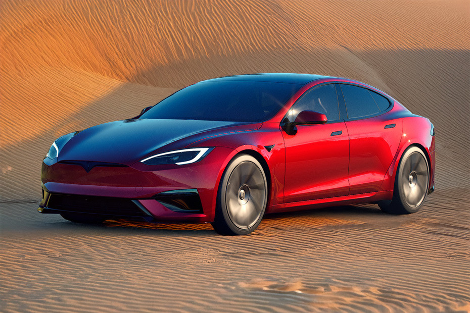 Tesla  Model S Front angle low view