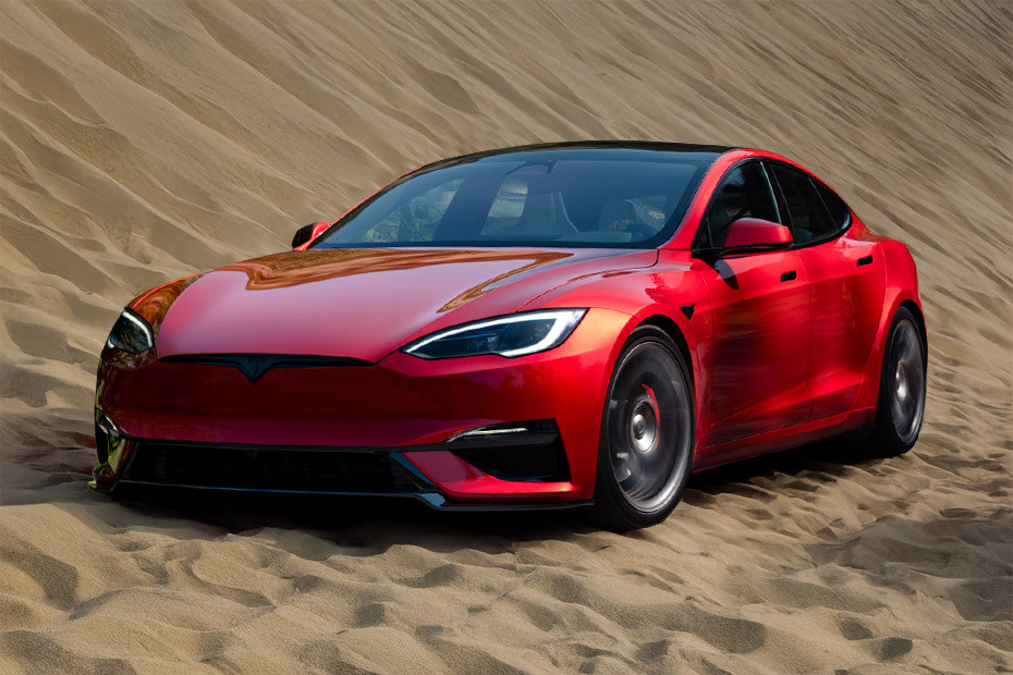 Tesla Model S Front Side View