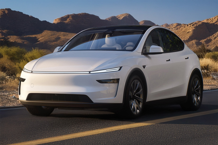 Tesla Model Y Front angle low view Tesla Model Y Front angle low view