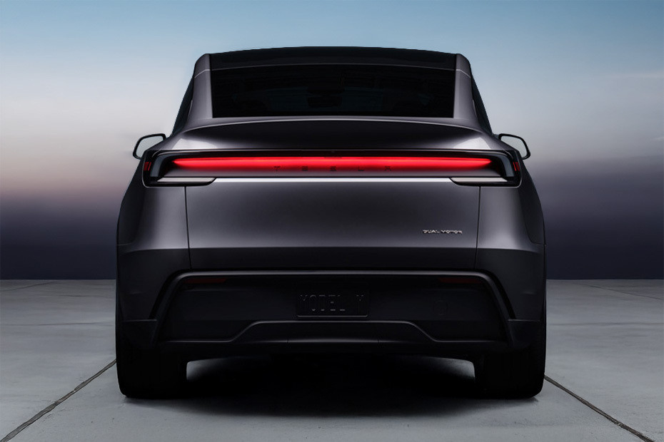 Full Rear View of Tesla Model Y Full Rear View of Tesla Model Y