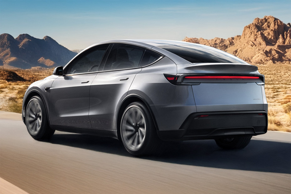 Rear Cross Side View of Tesla Model Y Rear Cross Side View of Tesla Model Y