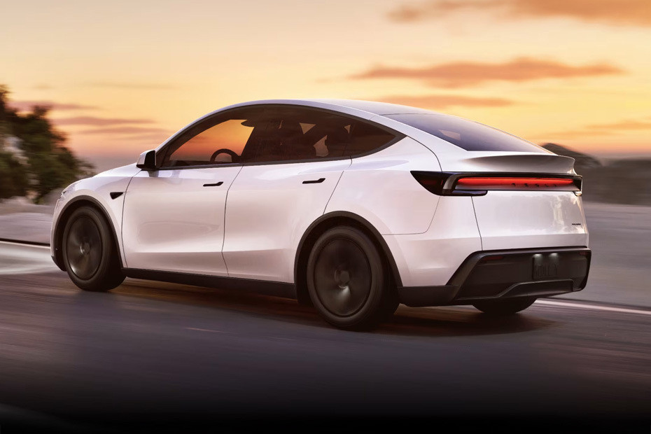 Rear Cross Side View of Tesla Model Y Rear Cross Side View of Tesla Model Y