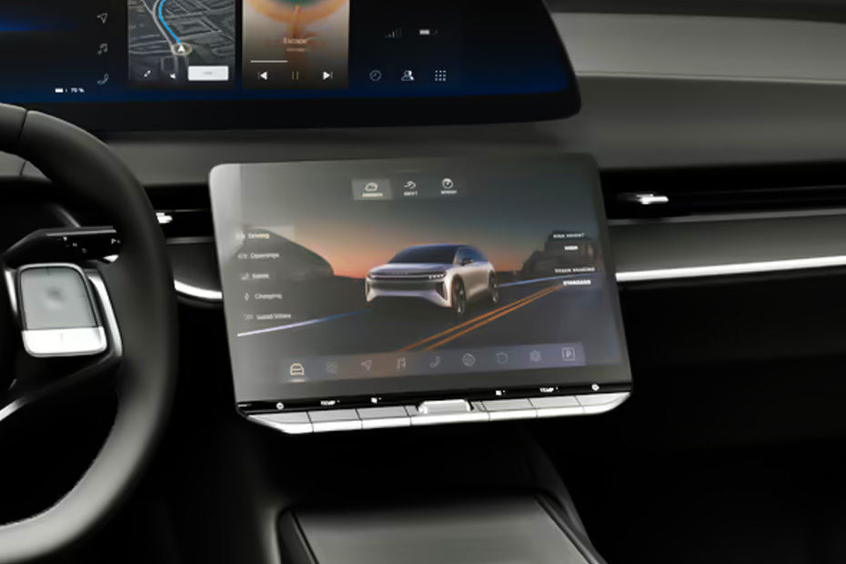 Front AC Controls of لوسيد جرافيتي