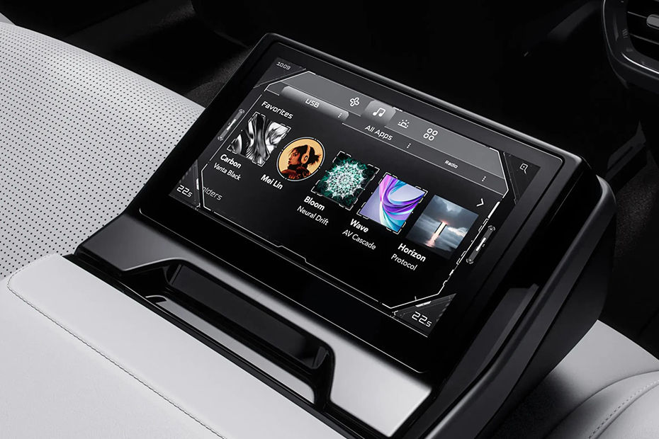 Rear Seat Entertainment of Ceer Exobot Sedan
