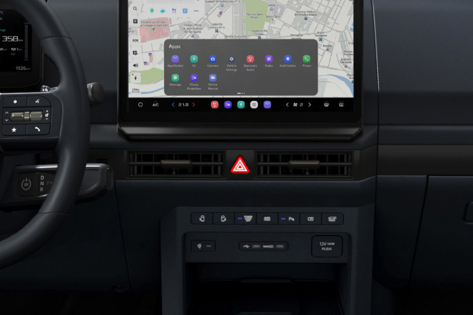 Front AC Controls of كيا PV5