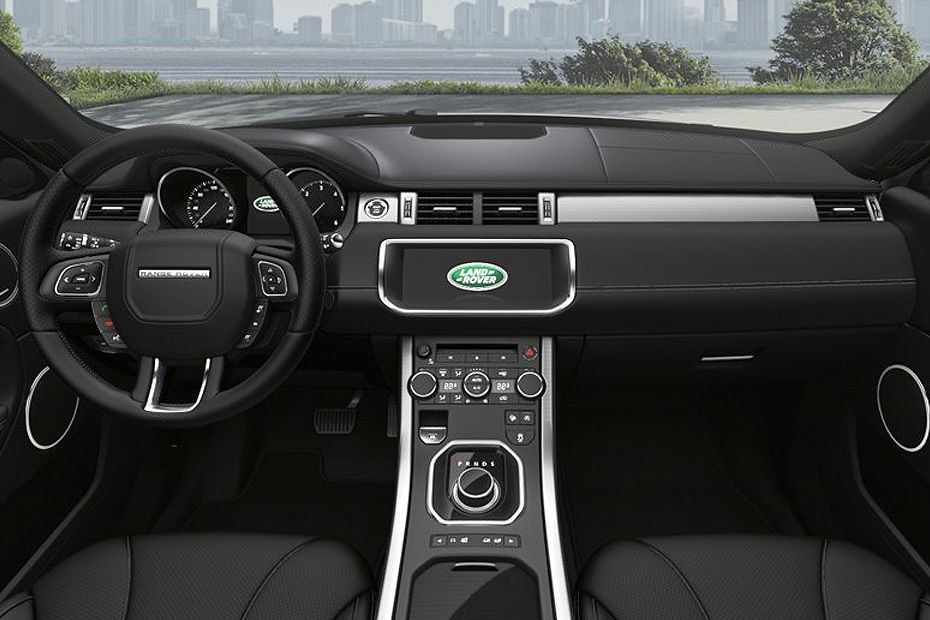 Dashboard View of Range Rover Evoque Convertible Dashboard View of Range Rover Evoque Convertible