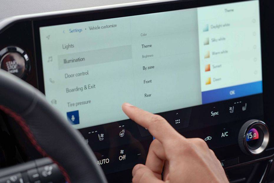 NX Hybrid (2022-2024) touch screen NX Hybrid (2022-2024) touch screen