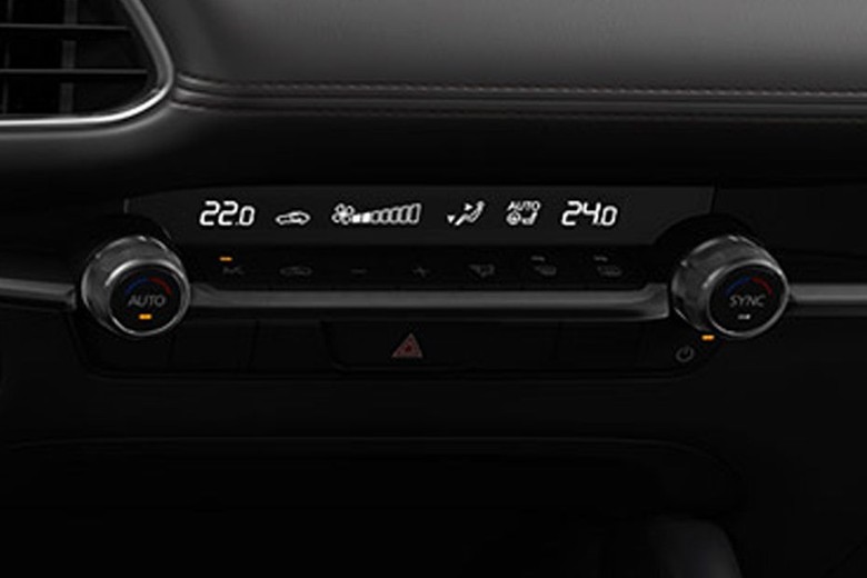 Front AC Controls of Mazda 3 Sedan