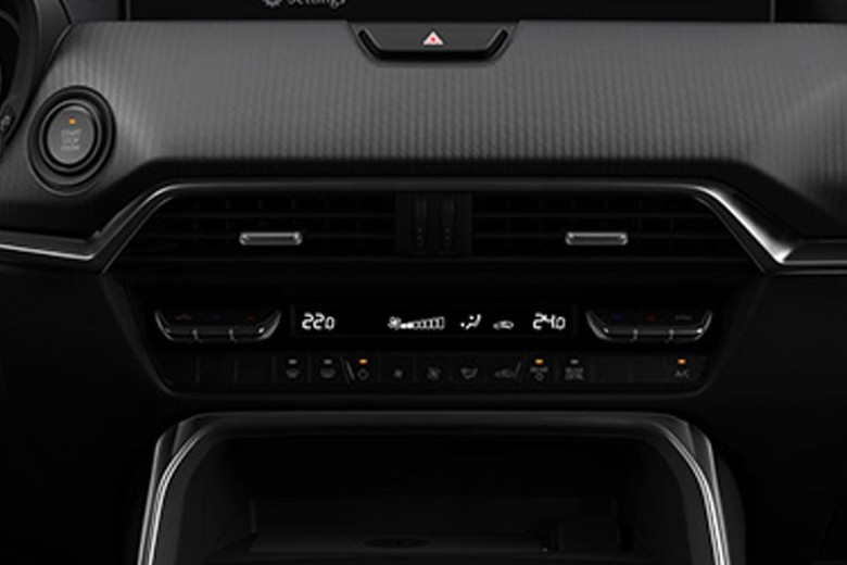 Front AC Controls of Mazda CX-90