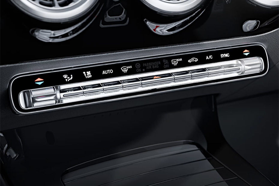 Front AC Controls of Mercedes-Benz AMG A-Class