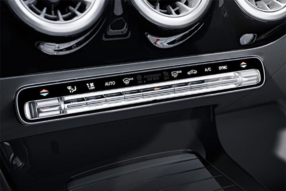 Front AC Controls of Mercedes-Benz AMG A-Class Sedan