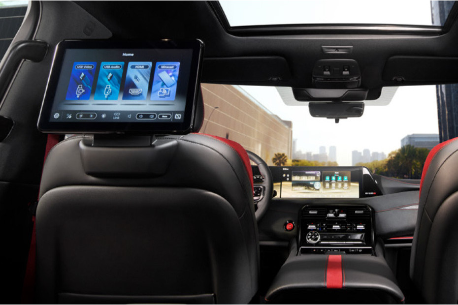 Rear Seat Entertainment of Nissan Patrol Nismo Rear Seat Entertainment of Nissan Patrol Nismo