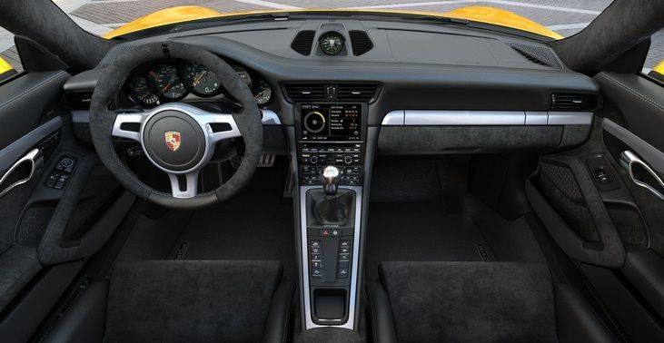 Dashboard View of 911 GT3 Dashboard View of 911 GT3