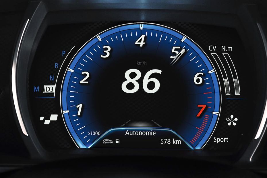clock in Renault Megane GT clock in Renault Megane GT