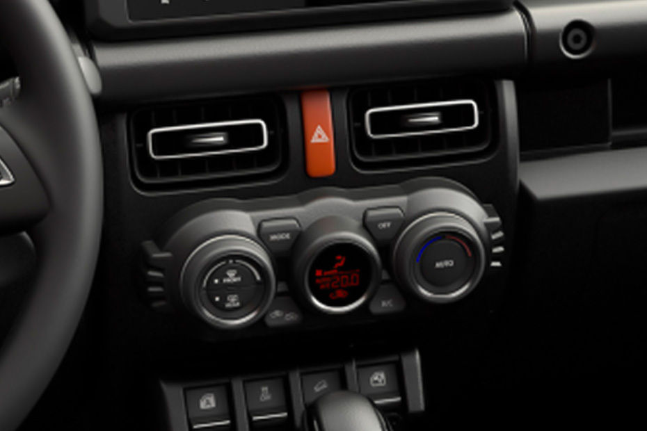 Front AC Controls of Suzuki Jimny 5 Door