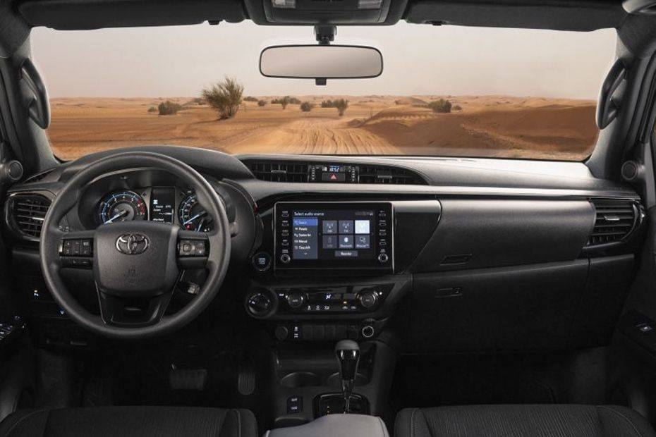 Dashboard View of Hilux Adventure Dashboard View of Hilux Adventure