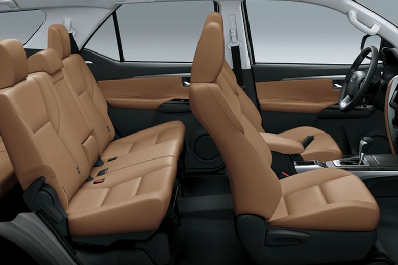 Toyota Fortuner Front And Rear Seats Together